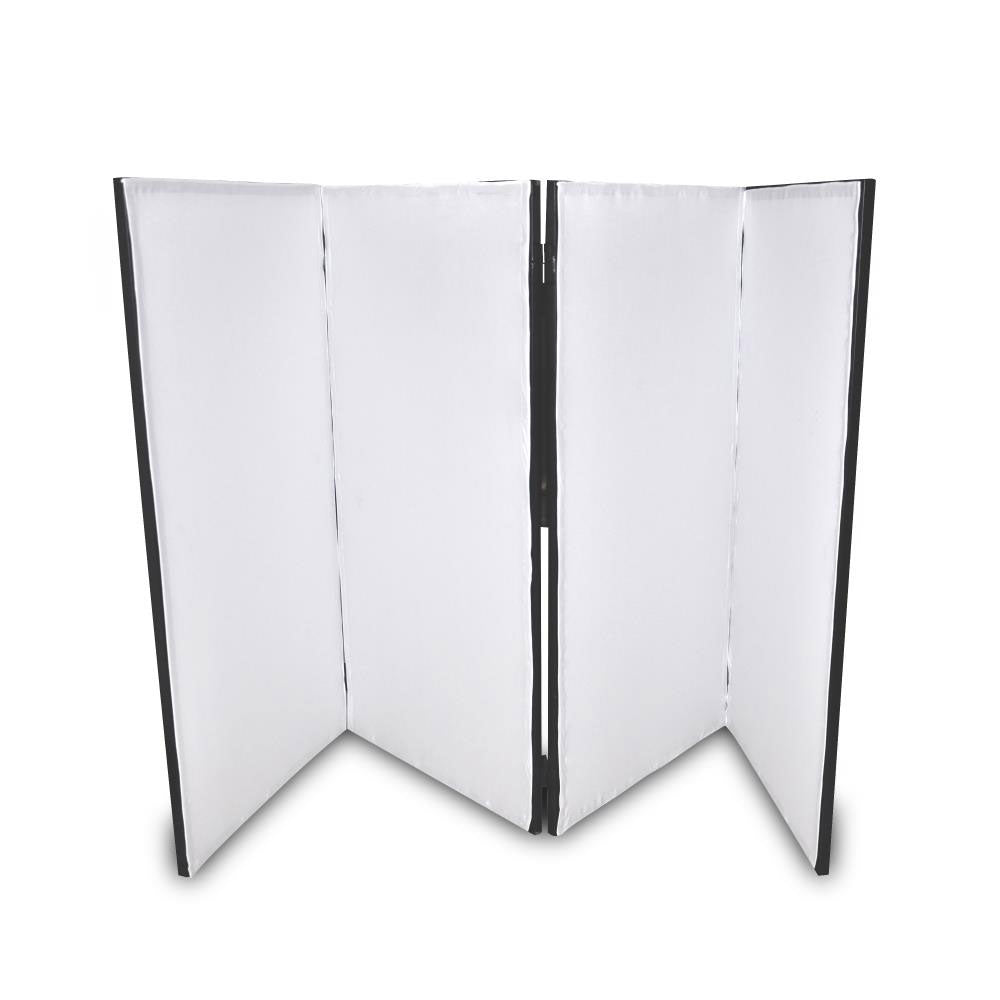 Pyle PDJFAC12 24.2 x 48 x 46 Inch DJ Booth Stand Cover Screen Scrim Panel Facade