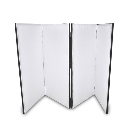 Pyle PDJFAC12 24.2 x 48 x 46 Inch DJ Booth Stand Cover Screen Scrim Panel Facade
