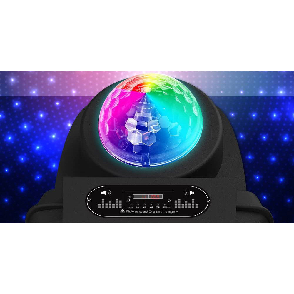 Pyle Portable 700W Outside Wireless Speaker DJ Karaoke Machine w/Fun LED Lights