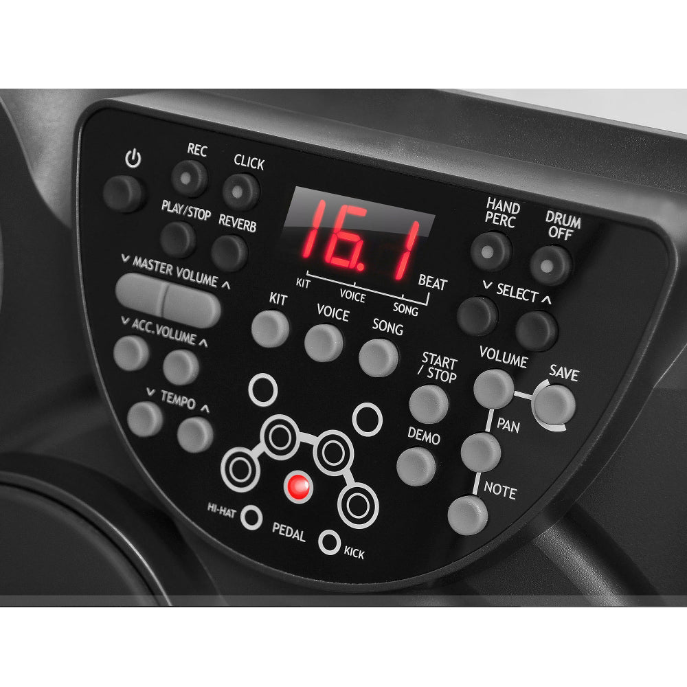 Pyle Pro Electronic Drum Set Portable Tabletop 7 Pad Digital Musical Drum Kit