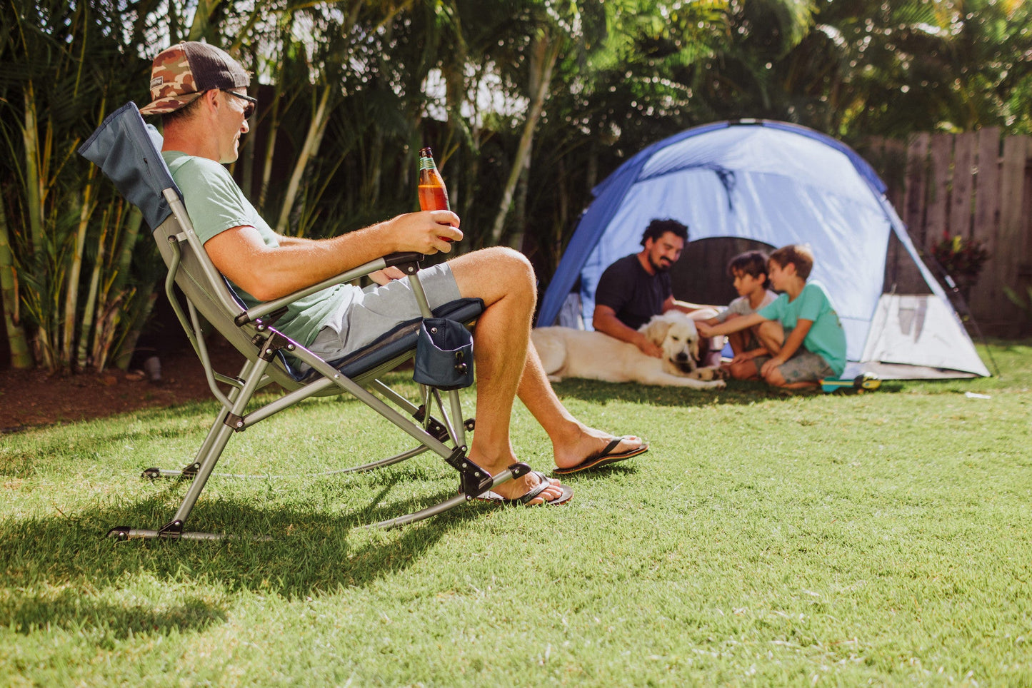 Outdoor Rocking Camp Chair