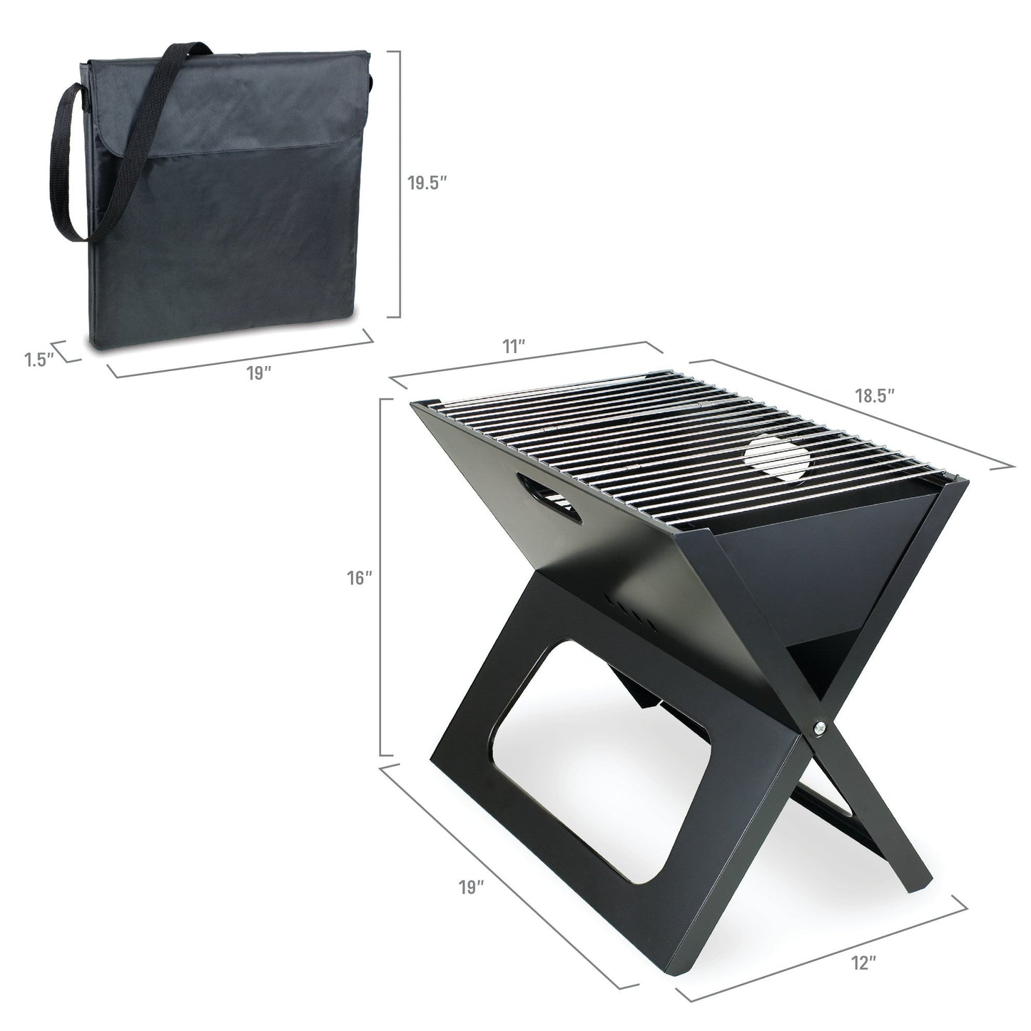 X-Grill Portable Charcoal BBQ Grill