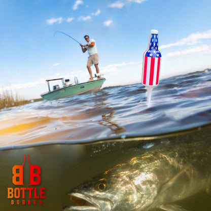 Red, White, and Blue Fishing Bobbers - 2 Pack - Veterans Gift