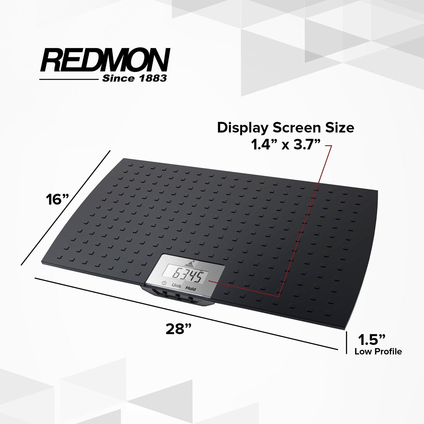 Redmon Large Rubber Precision Digital Pet Weight Scale with Carrier Tote Bag