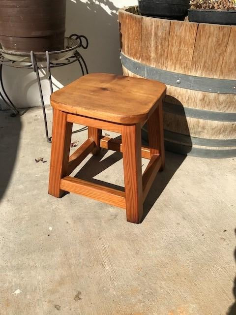 Redwood Foot Stool