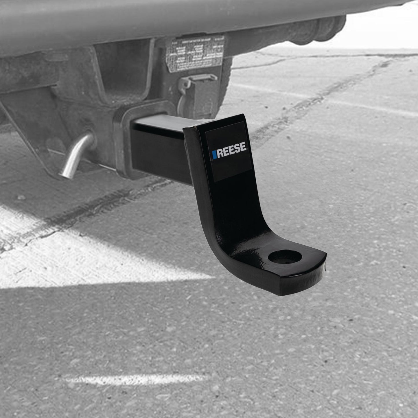 REESE Trailer Hitch Ball Mount, Fits 2.5" Receiver, 5" Drop, 13,000 lbs, Black