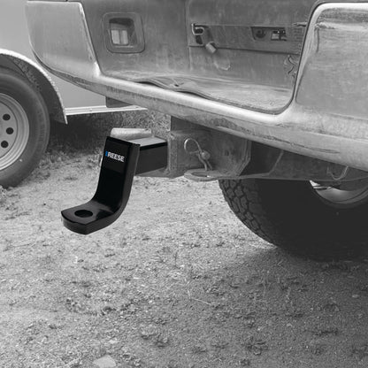 REESE Trailer Hitch Ball Mount, Fits 2.5" Receiver, 5" Drop, 13,000 lbs, Black