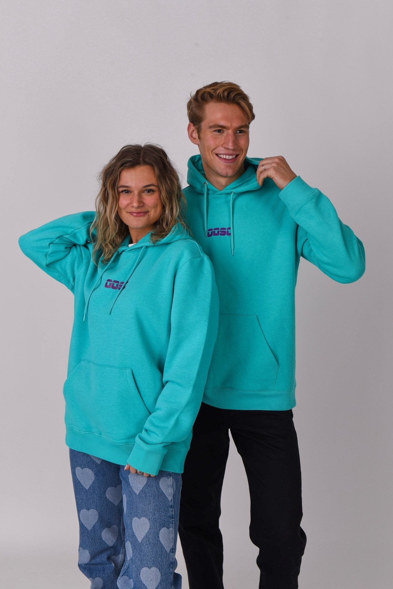 Retro OOSC Hoodie - Aqua