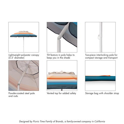 5.5 Ft. Portable Beach Umbrella