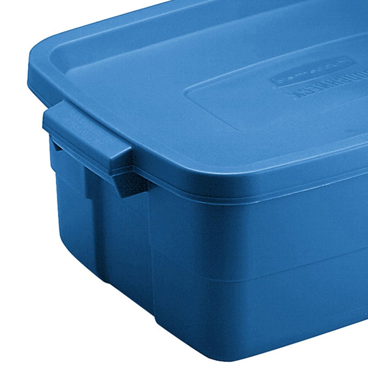 Rubbermaid Roughneck Tote 3 Gallon Storage Container, Heritage Blue (6 Pack)
