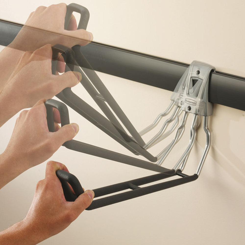 Rubbermaid 1784415 Fast Track 48 Inch Steel Horizontal Wall Mounted Storage Rail