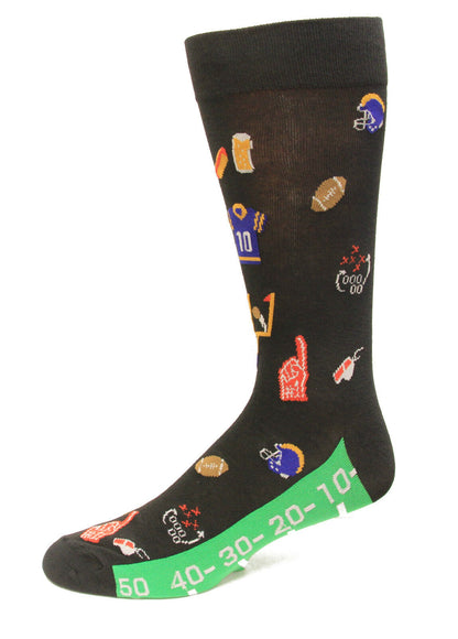 Touchdown Socks in Black