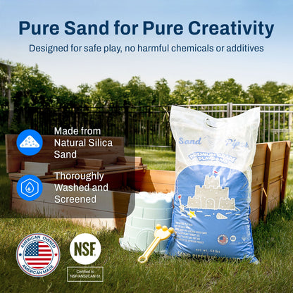 SandPiper 50 Pound Premium Grade Multi-Use Play Sand with Chemical Free Formula
