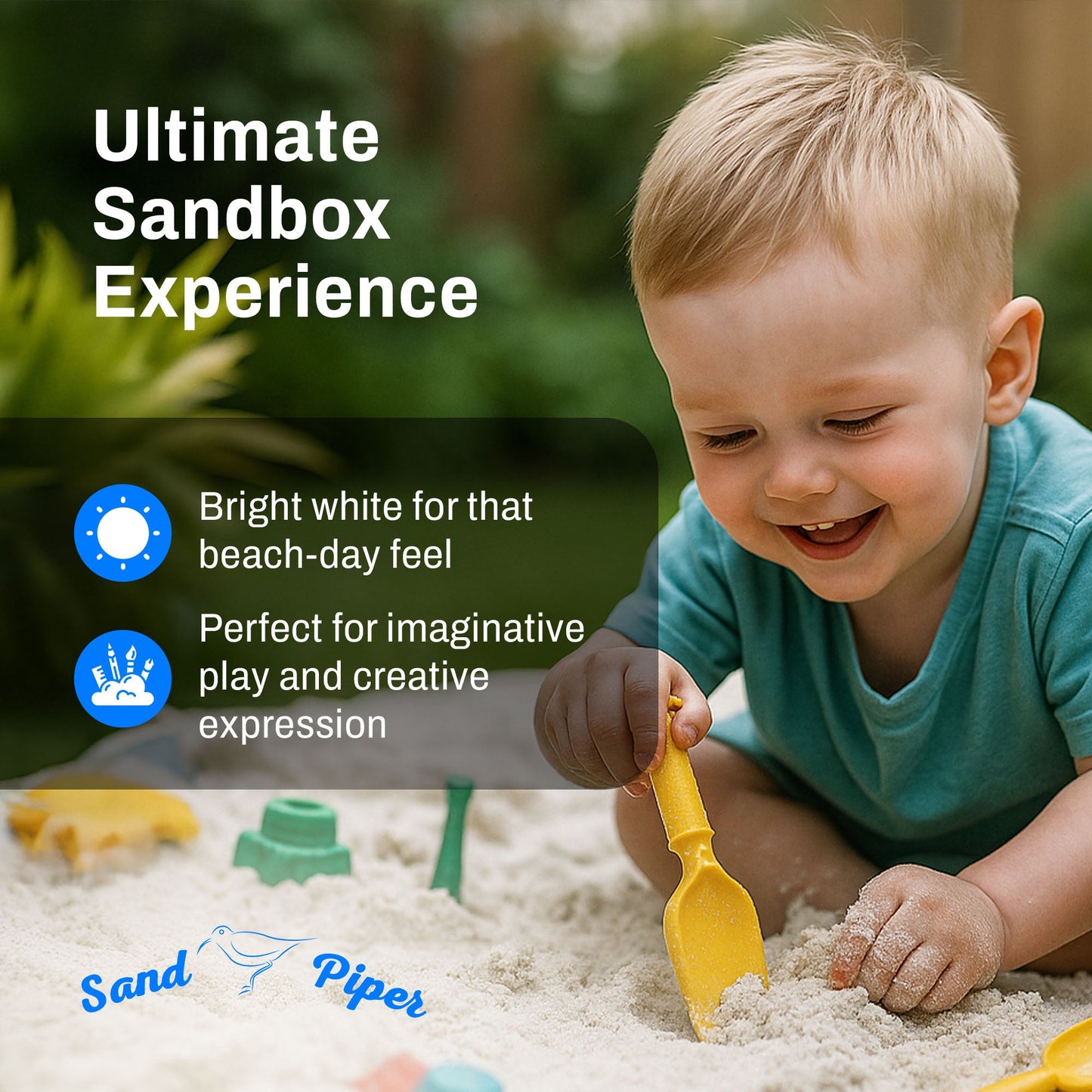 SandPiper 50 Pound Premium Grade Multi-Use Play Sand with Chemical Free Formula