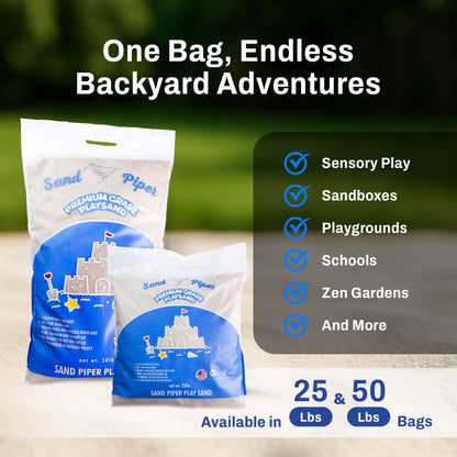 SandPiper 50 Pound Premium Grade Multi-Use Play Sand with Chemical Free Formula