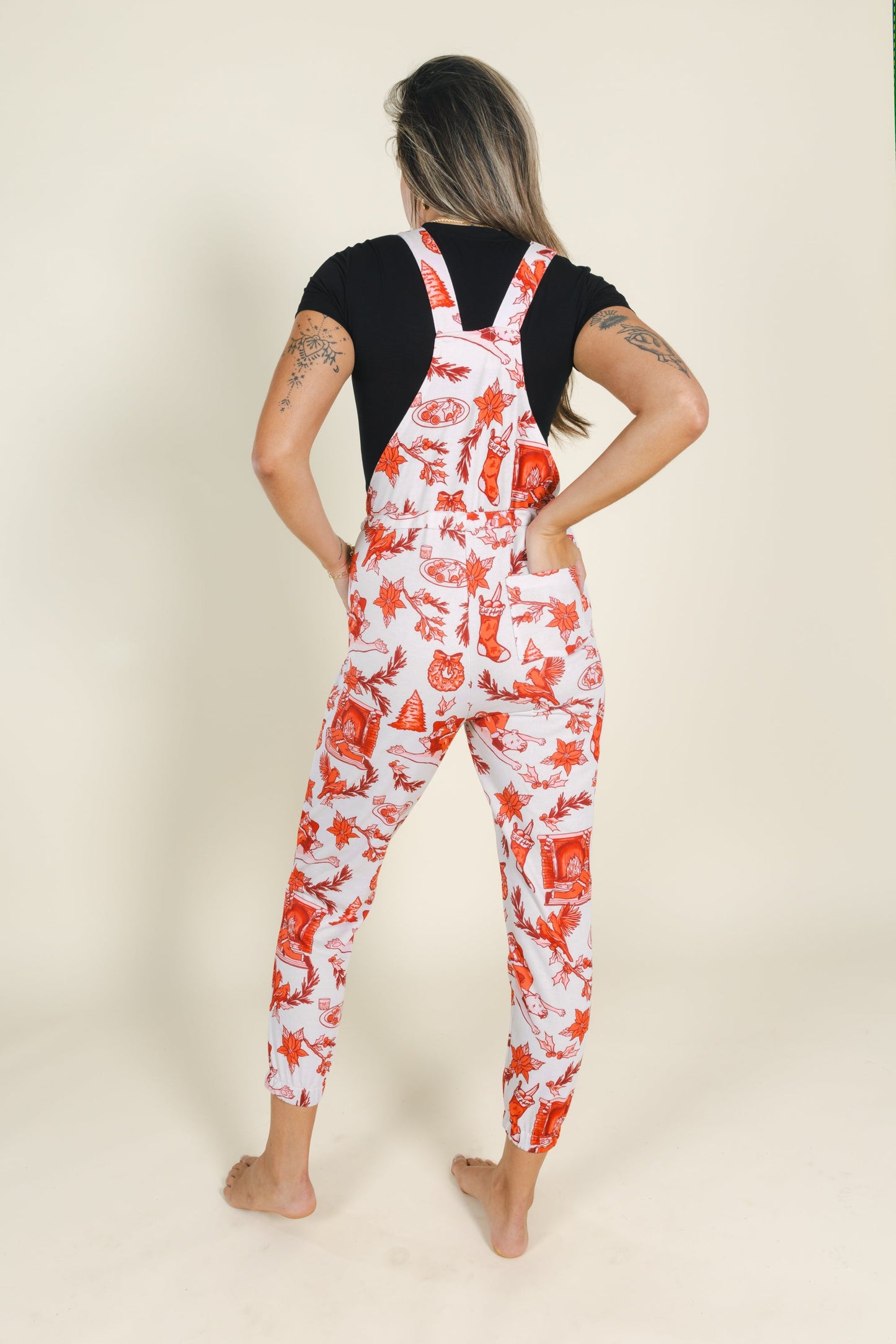 The Santa Slays | Christmas Toile Women's Pajamaralls®