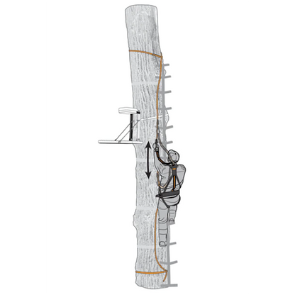 Muddy Safe-Line 30" Durable Nylon Outdoor Hunting & Tree Stand System, (6 Pack)