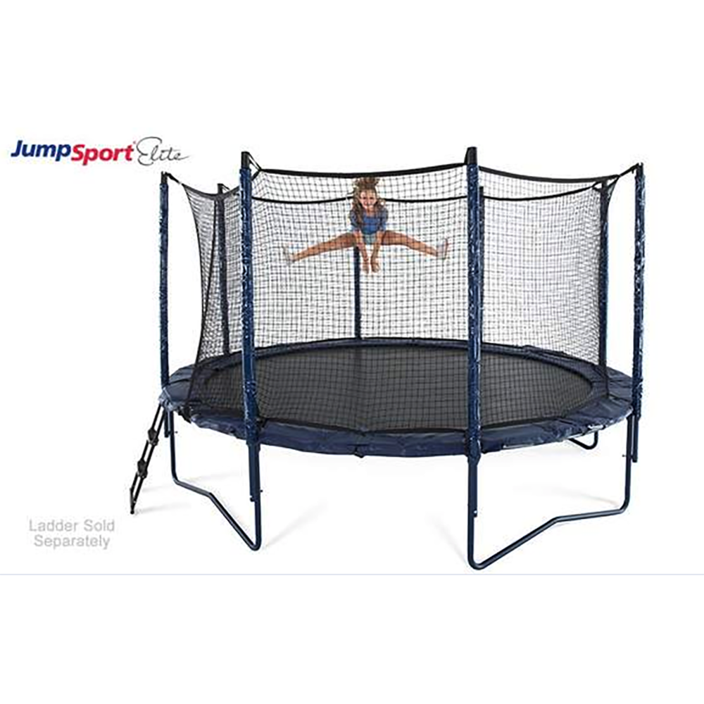 JumpSport Elite 14 Foot StagedBounce Technology Trampoline System with Enclosure