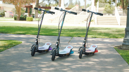 Razor Power Core E100 Electric Scooter with Aluminum Deck and Hand Brake, Blue