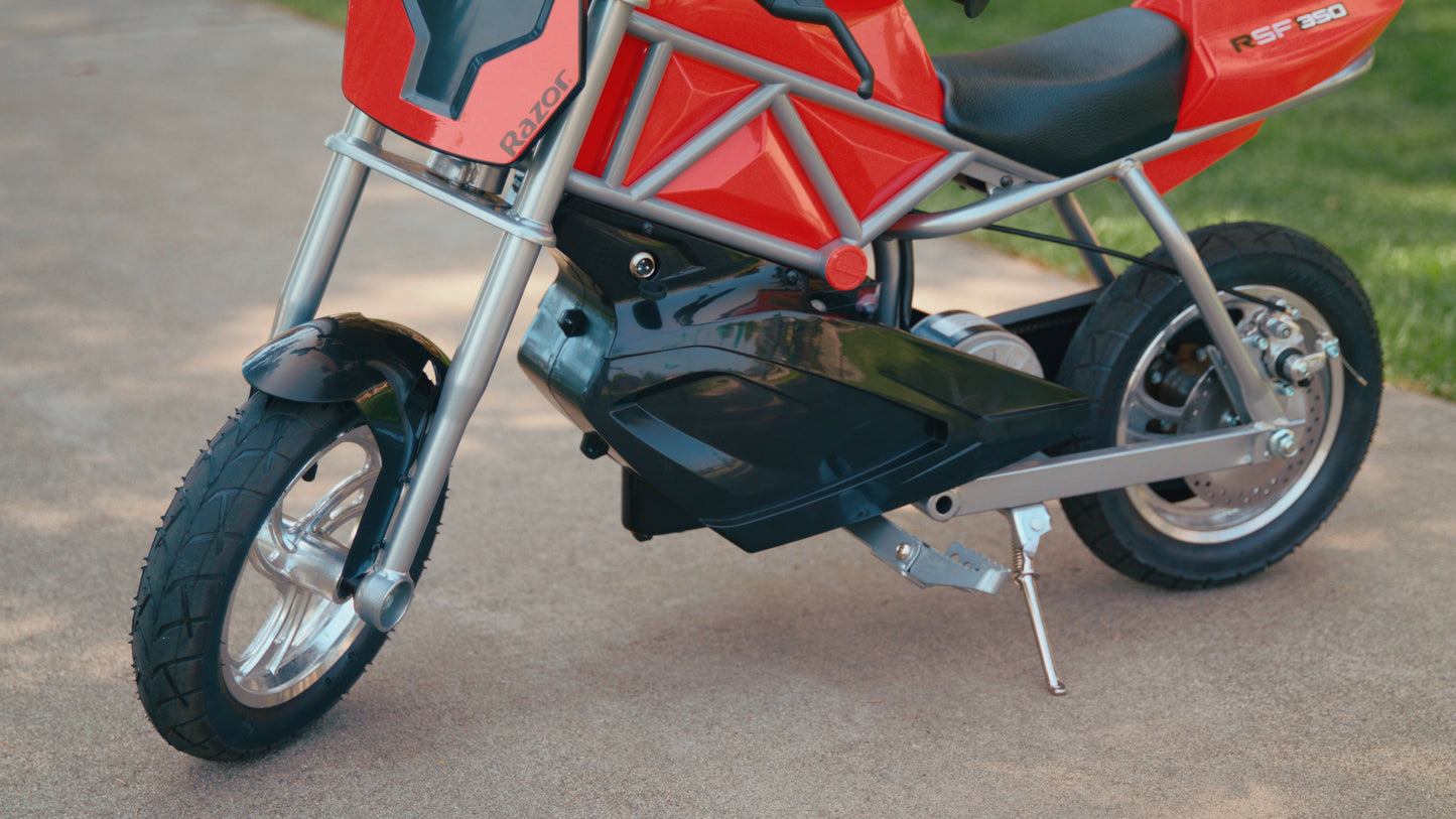 Razor RSF350 Single Speed Electric Bike w/ Pneumatic Tires & Chain Driven Motor