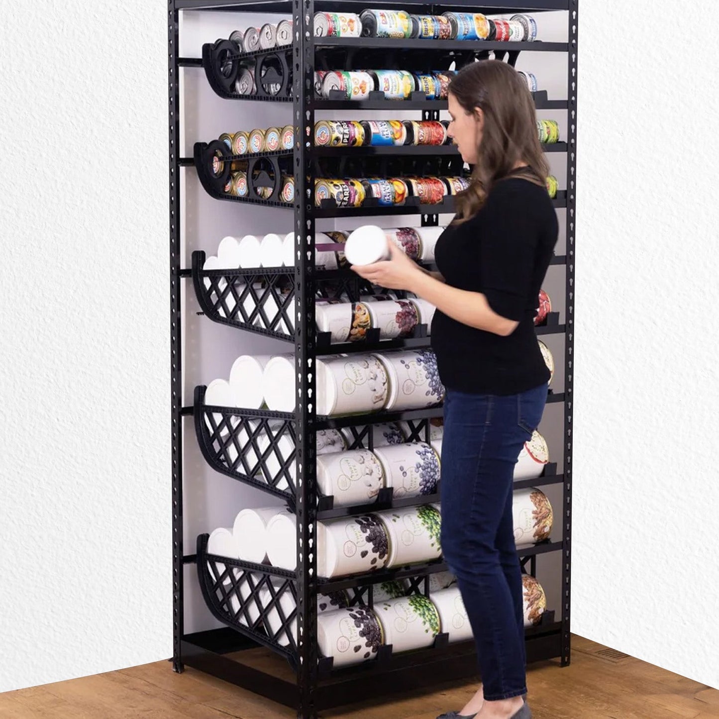 Shelf Reliance Maximizer Small Can Rotation Organizer Supports Up To 390 Cans