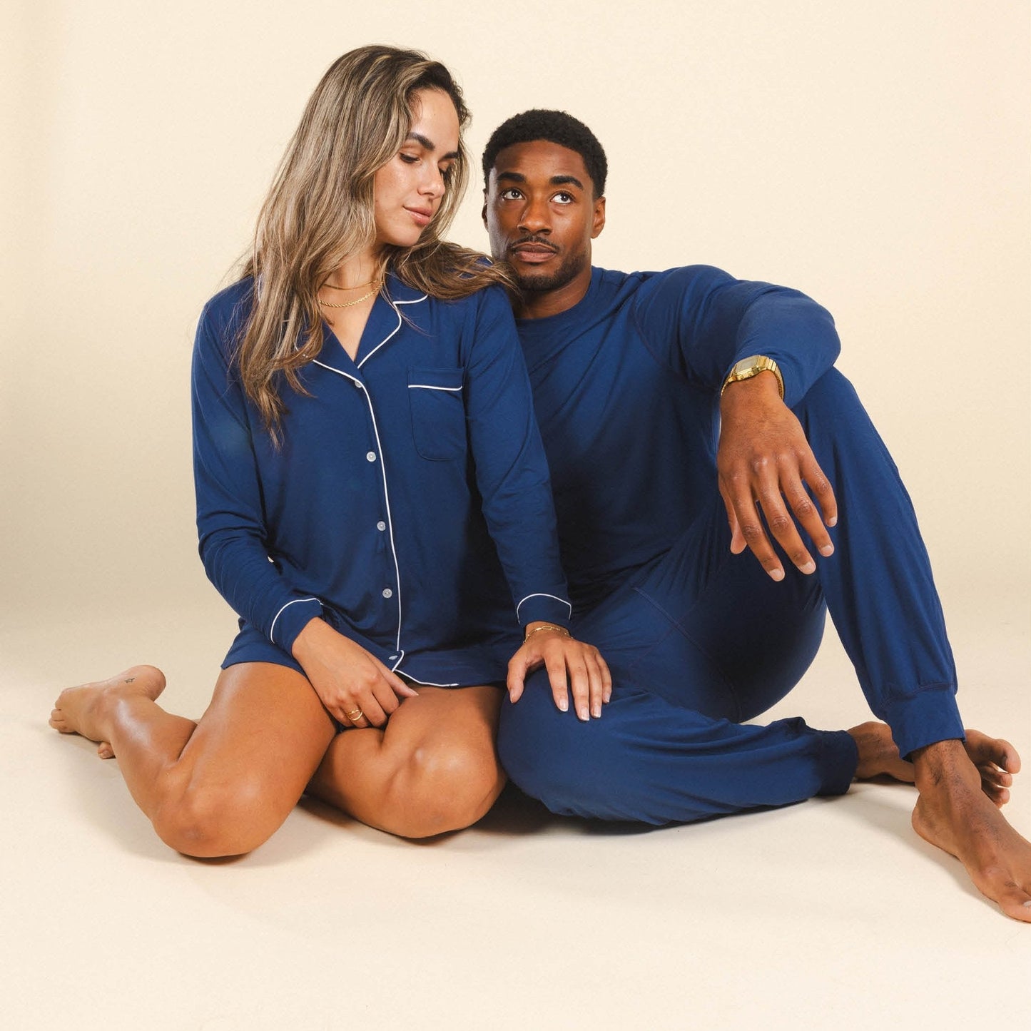 The Big Blue | Navy SleepDeep™ Men’s Long Sleeve Pajama Shirt