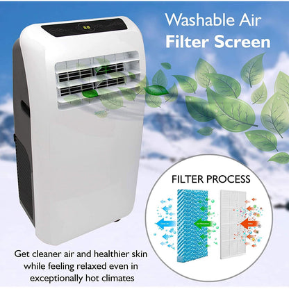 SereneLife SLACHT128 Portable 12000 BTU Room Air Conditioner & Heater w/ Remote