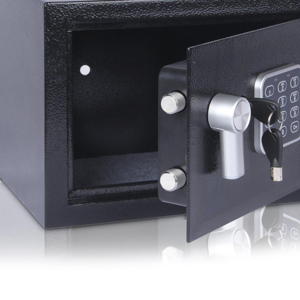 SereneLife Fireproof Electronic Digital Combination Safe Box with Keys (2 Pack)