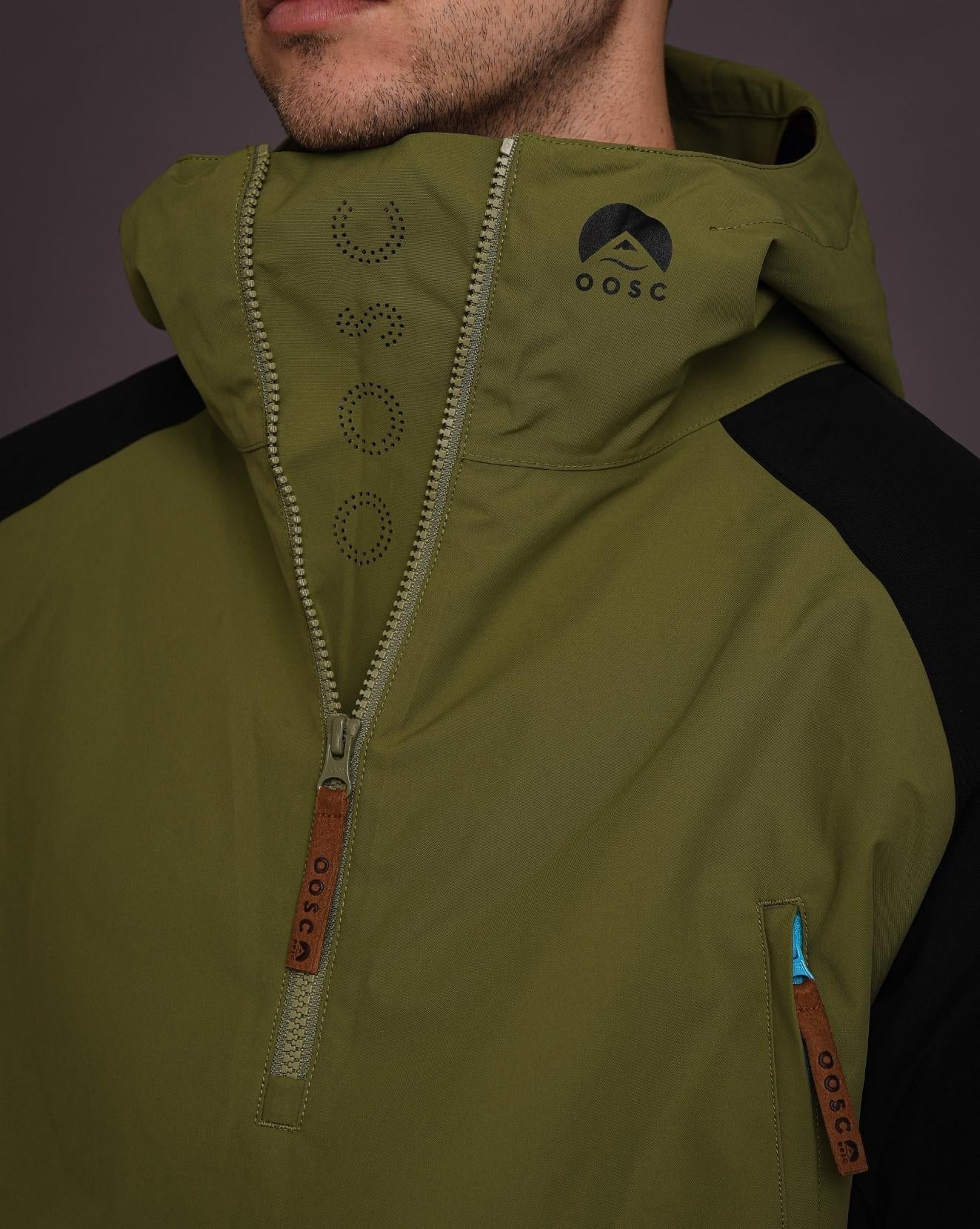 Snow Park Overhead Jacket - White & Khaki