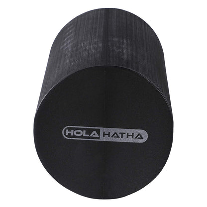 HolaHatha Portable High Density Solid EVA Foam Roller for Yoga and Gym Workouts