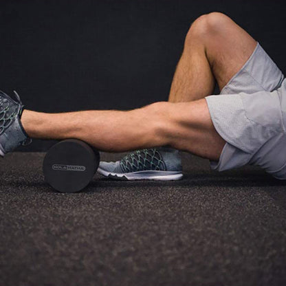 HolaHatha Portable High Density Solid EVA Foam Roller for Yoga and Gym Workouts