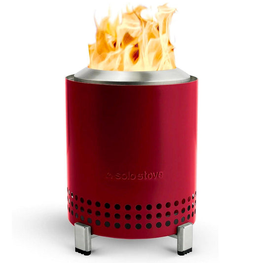 Solo Stove Mesa Tabletop Fire Pit with Stand | Low Smoke Outdoor Mini Fire for Urban & Suburbs | Fueled by Pellets or Wood
