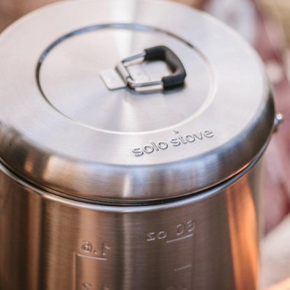 Solo Stove Pot 900/1800/4000 Stainless Steel Companion Pots | Designed for use with Lite/Titan/Campfire Solo Stoves