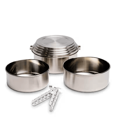 Solo Stove Pot 900/1800/4000 Stainless Steel Companion Pots | Designed for use with Lite/Titan/Campfire Solo Stoves