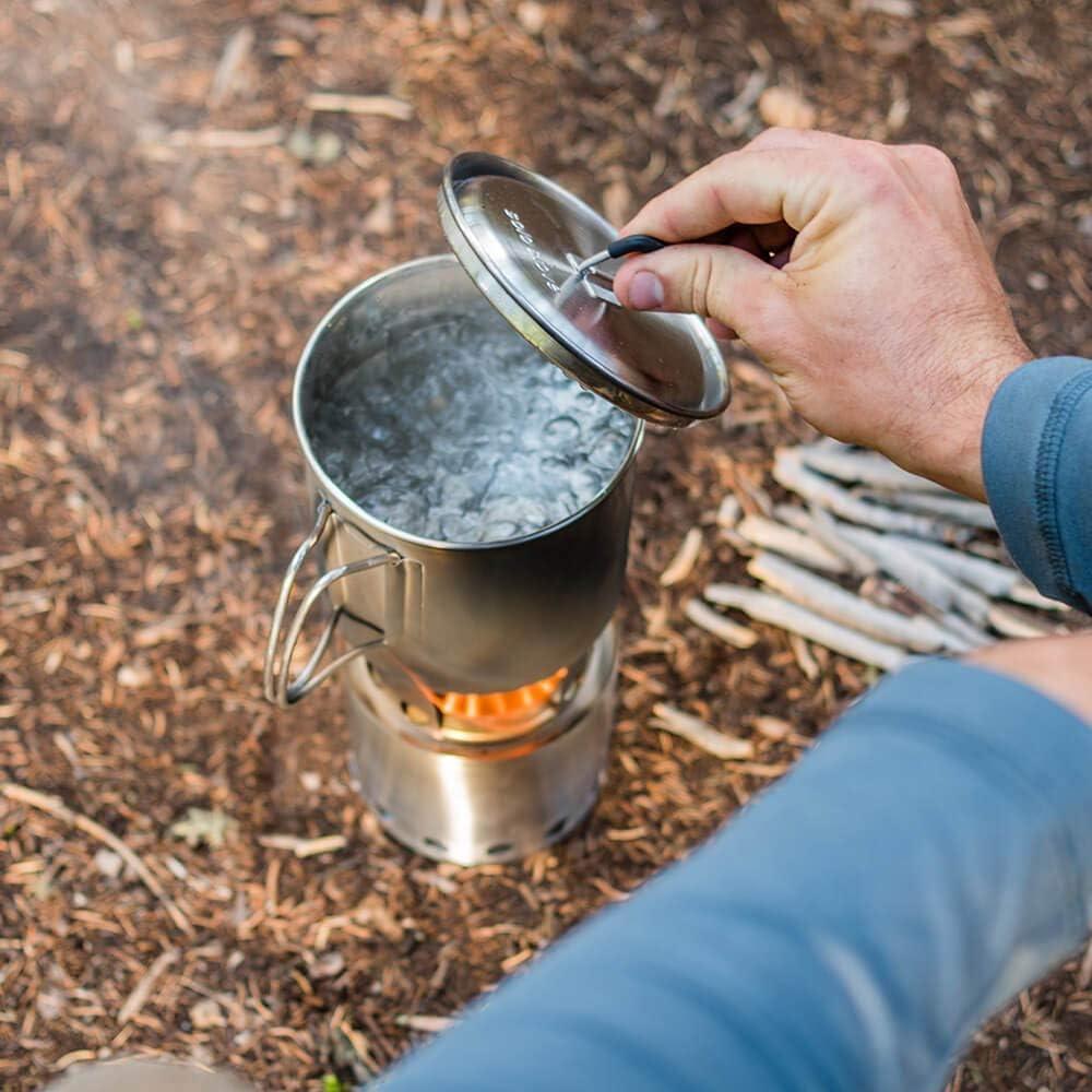 Solo Stove Pot 900/1800/4000 Stainless Steel Companion Pots | Designed for use with Lite/Titan/Campfire Solo Stoves