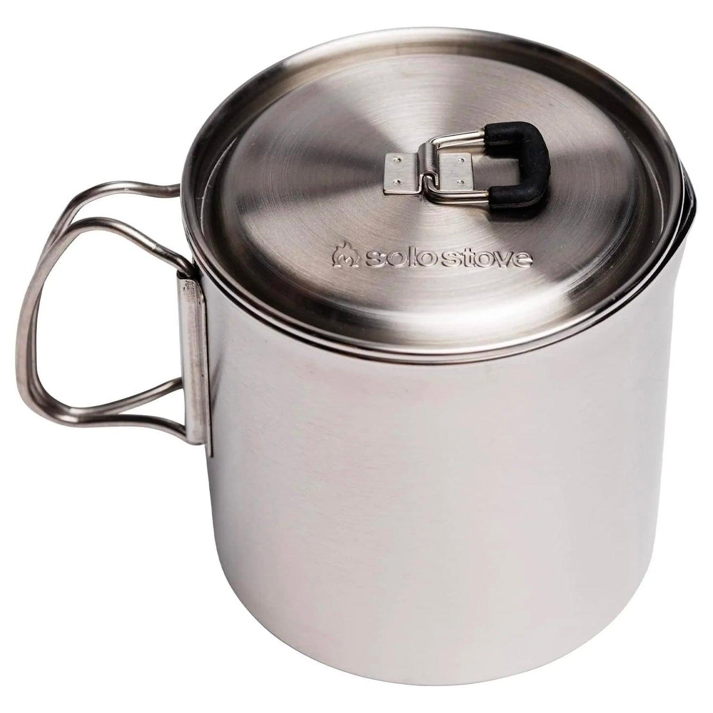 Solo Stove Pot 900/1800/4000 Stainless Steel Companion Pots | Lightweight Aluminum Pot Holding Tripod | Great Portable Cookware for Backpacking, Camping & Survival Adventures | Deisgned for use with Lite/Titan/Campfire Solo Stoves