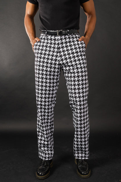 The Sophistication | Houndstooth Suit Pants