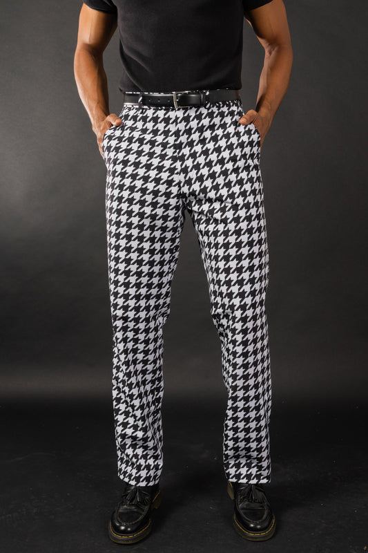 The Sophistication | Houndstooth Suit Pants