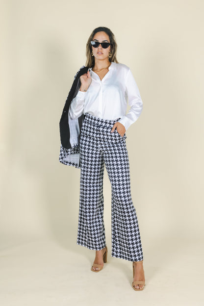 The Sophistication | Houndstooth Women's Suit Pants