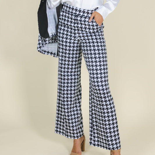 The Sophistication | Houndstooth Women's Suit Pants