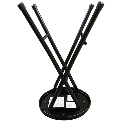 Plastic Development Group ST01 Extremely Portable Black Folding Padded Bar Stool