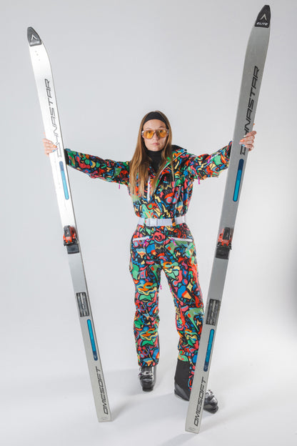 The Stairway to Heaven | Trippy Curved Fit Women's One Piece Ski Suit