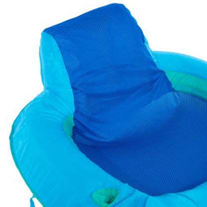 SwimWays Spring Float SunSeat Water Pool Summertime Relaxation Lounge Seat, Blue