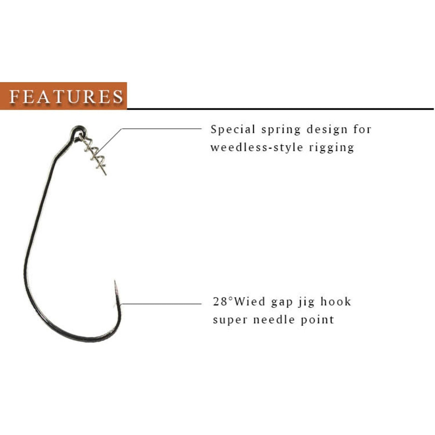 Reaction Tackle Swimbait Hooks (10 or 25-Packs)