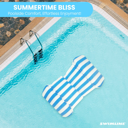 Swimline Modular Sling Chair Pool Raft Insert with Padded Head and Footrest