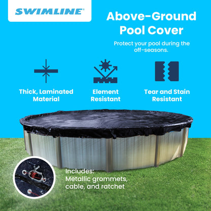 Swimline PCO834 30' Round Above Ground Winter Swimming Cover (Pool Cover Only)