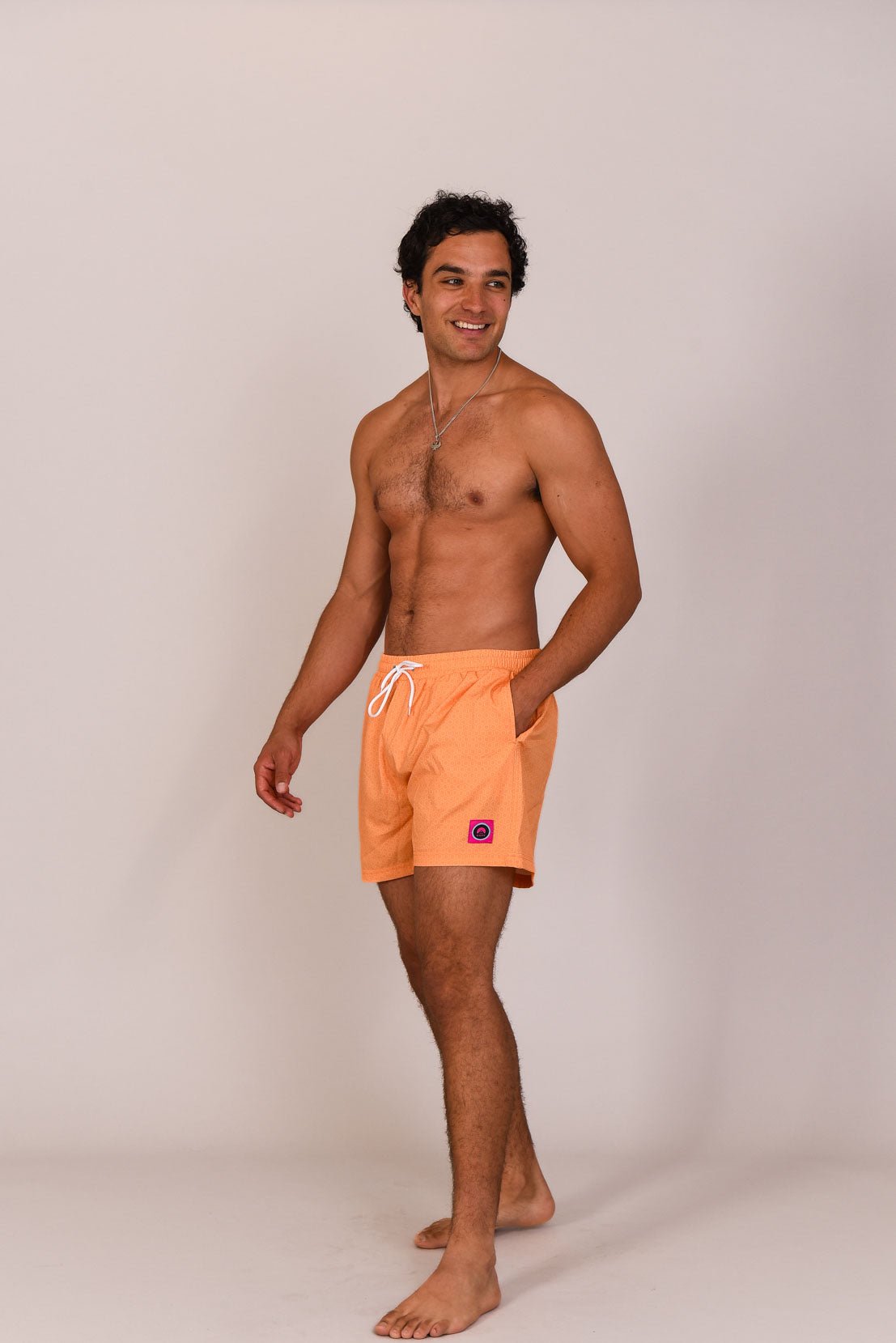 Tangerine Squeeze Men's Swim Shorts