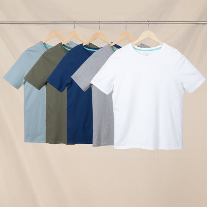 The Everyman™ Tee - 5 Pack | T Shirt For Men 5 Pack ft. Super Stupid-Soft™ Fabric