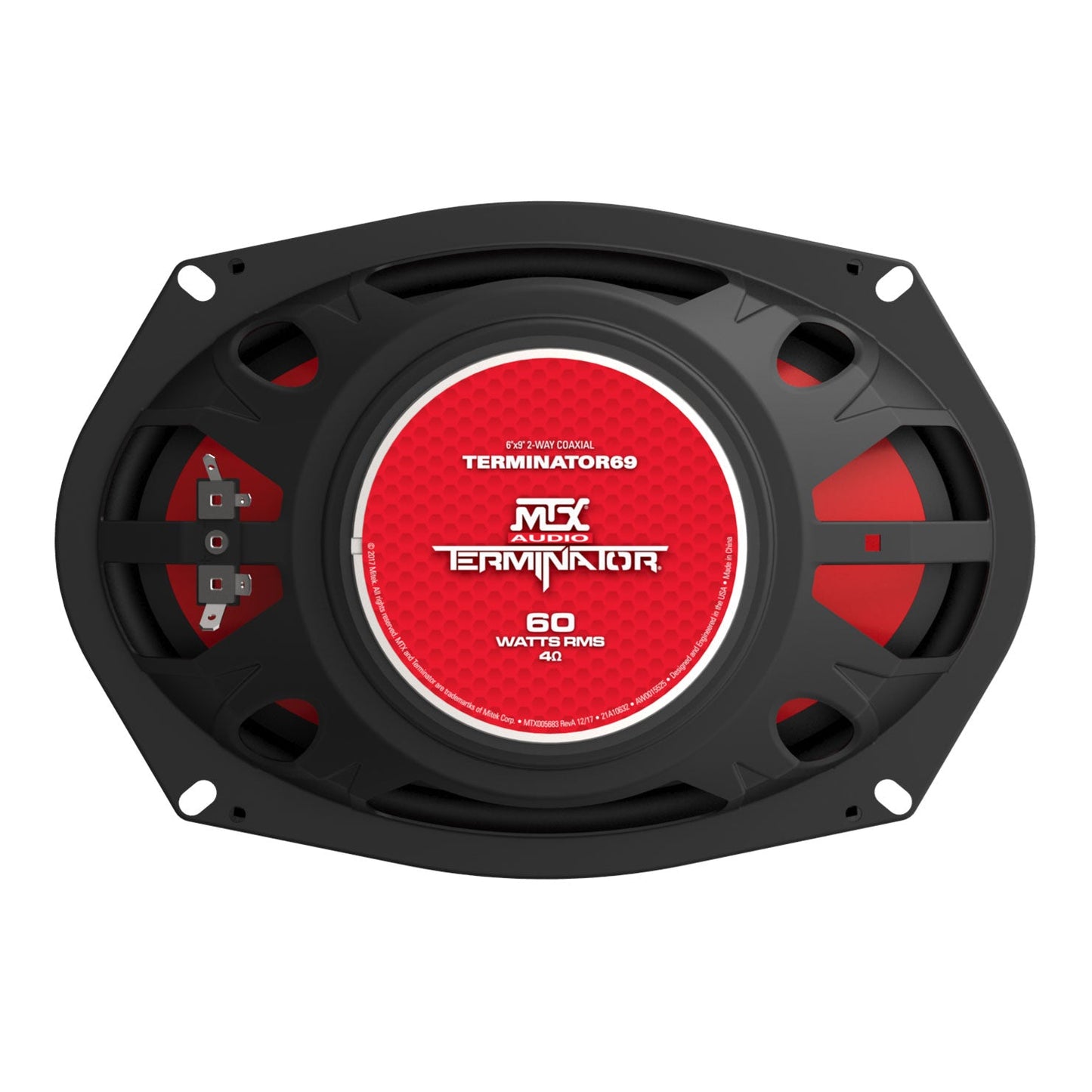 MTX Terminator69 60 Watt RMS 2 Way Polypropylene Coaxial Car Speakers, Pair