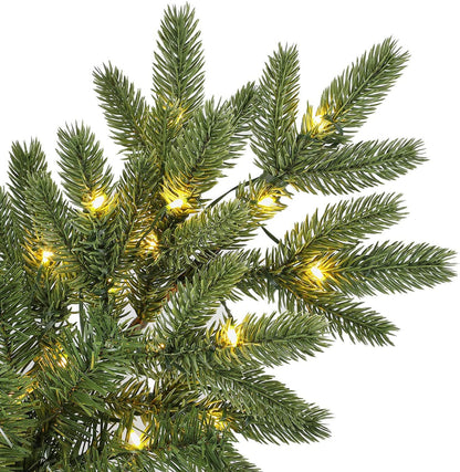 Home Heritage Virginia Fir 7.5 Ft Artificial Christmas Tree, Prelit w/ 700 LEDs